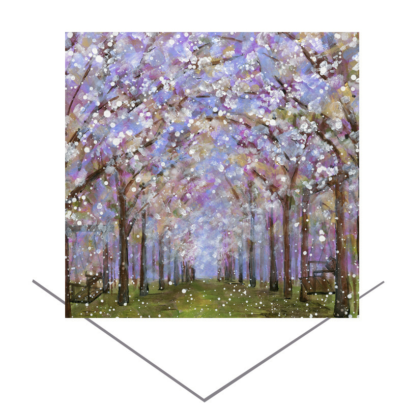 Alnwick Gardens - Taihaku Cherry Blossom Greeting Card